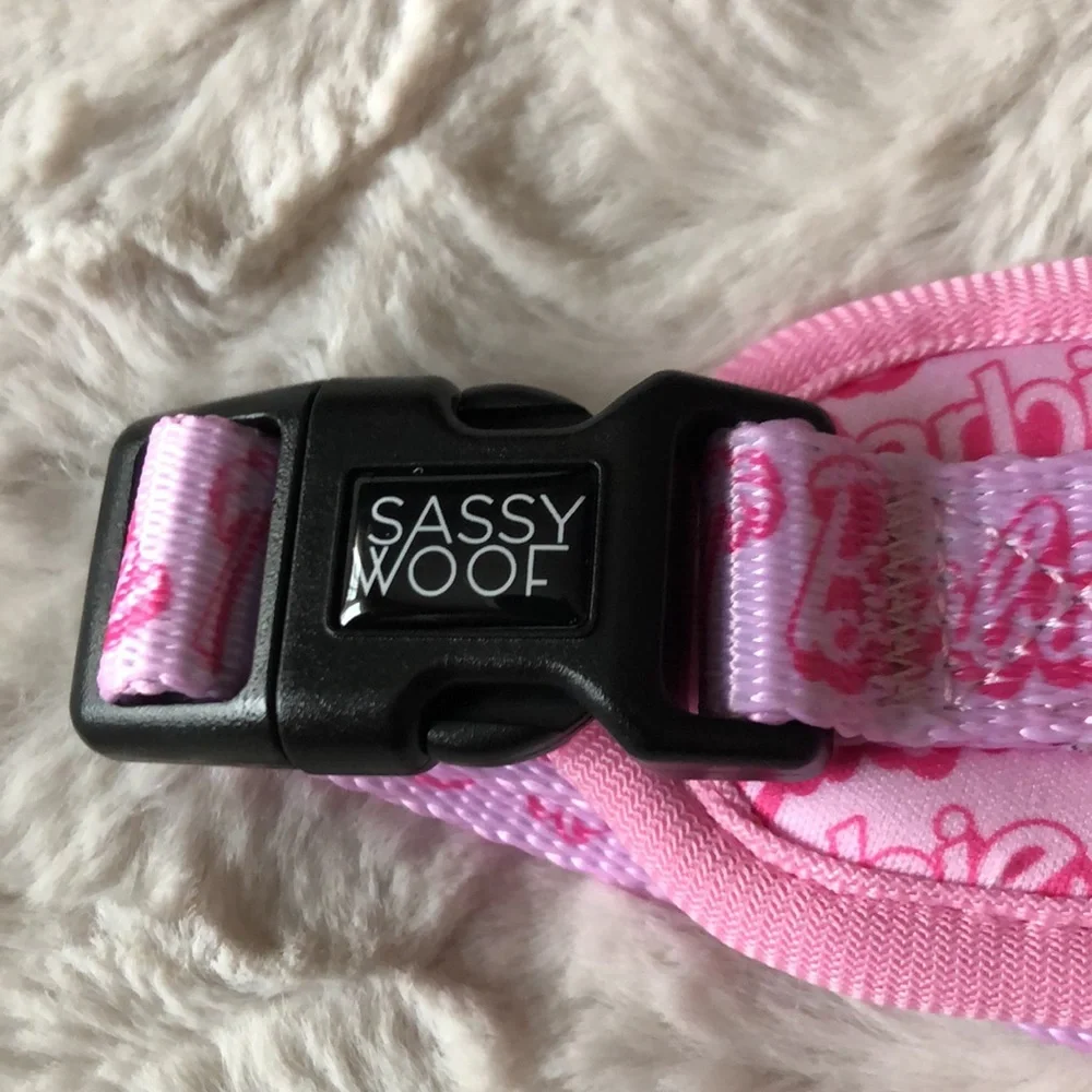 Barbie Logo Pink Dog Harness SIZE L